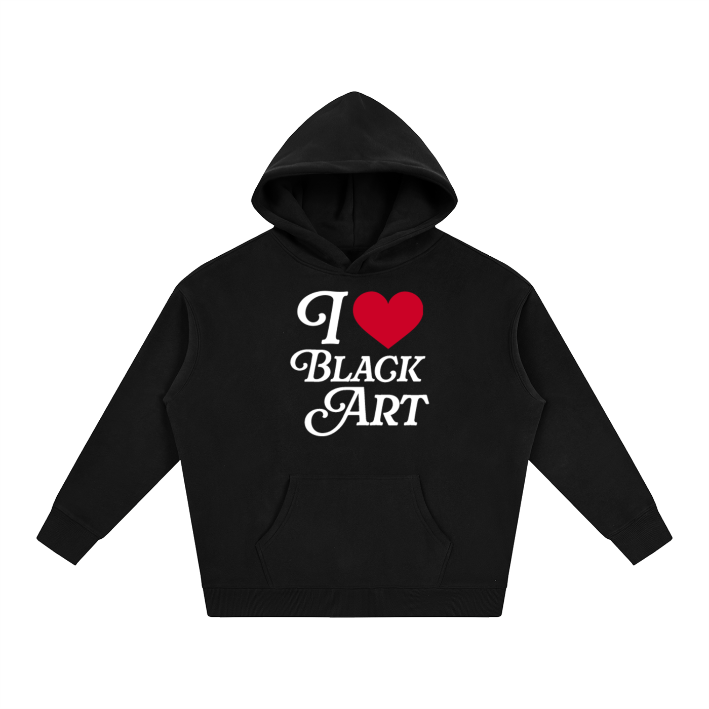 Purcell House “I <3 Black Art” Oversize Fleeced Hoodie