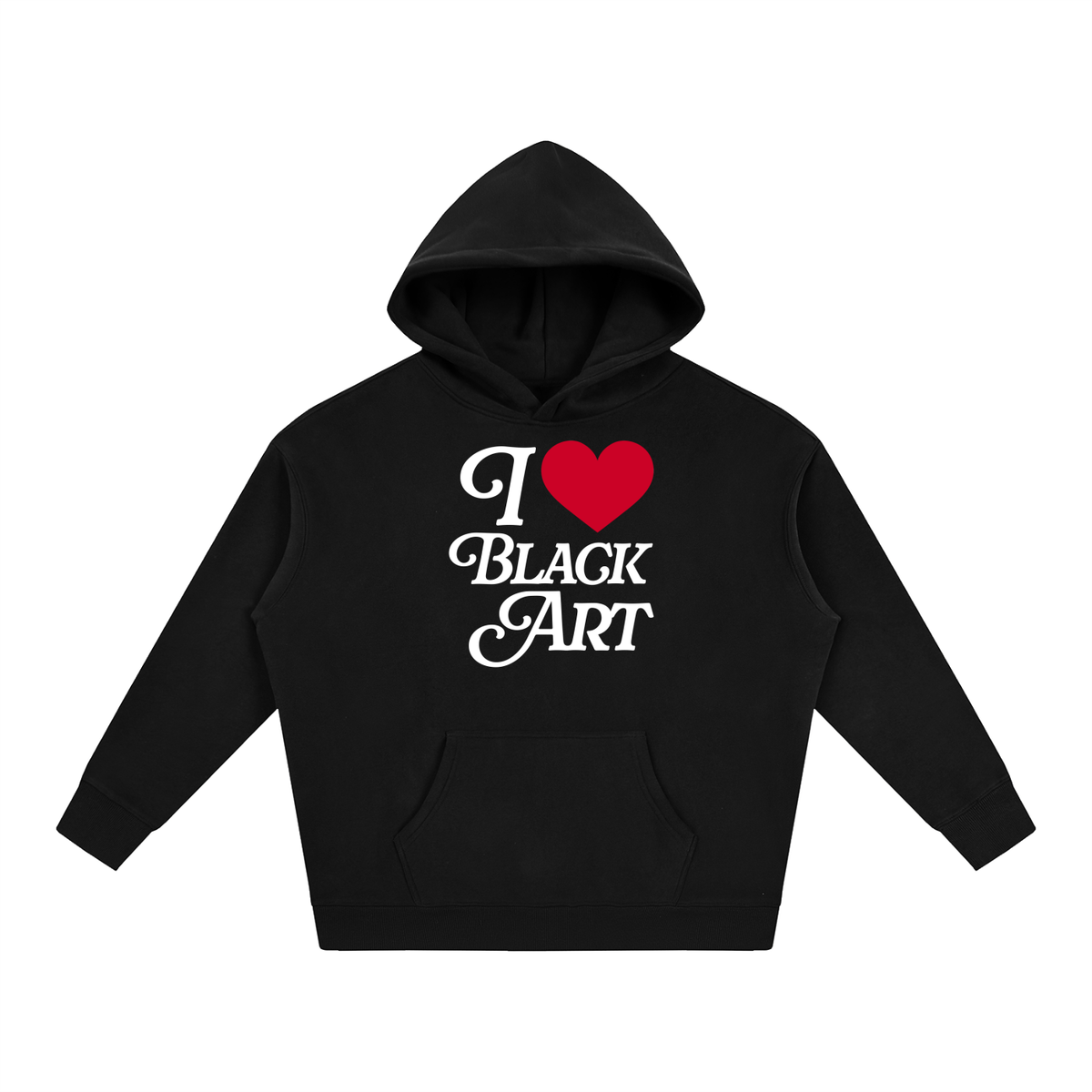 Purcell House “I <3 Black Art” Oversize Fleeced Hoodie