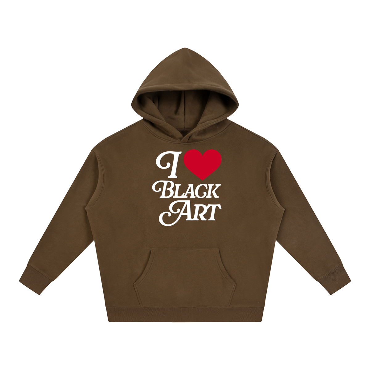 Purcell House “I <3 Black Art” Oversize Fleeced Hoodie