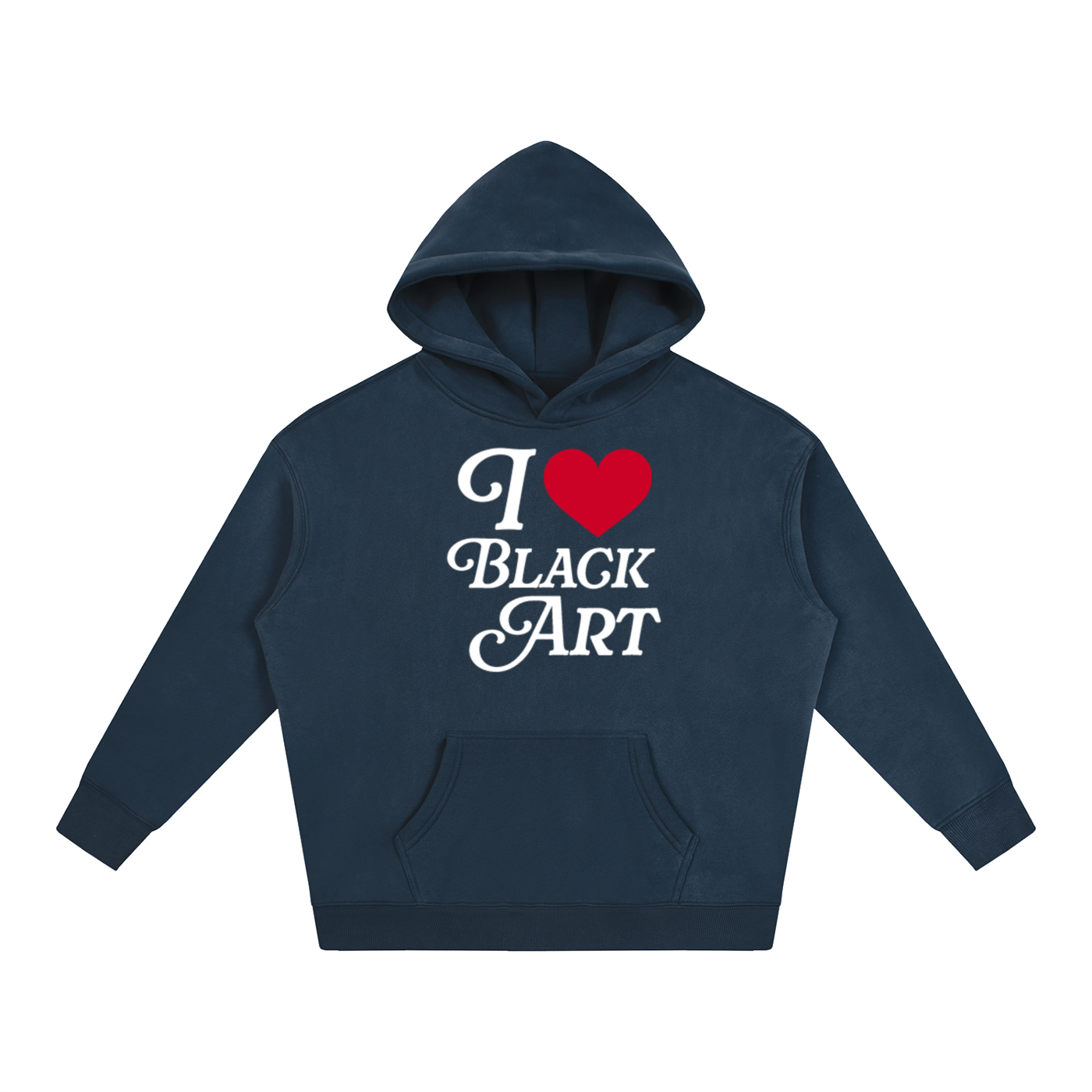 Purcell House “I <3 Black Art” Oversize Fleeced Hoodie