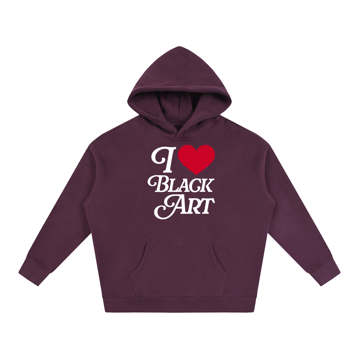 Purcell House “I <3 Black Art” Oversize Fleeced Hoodie