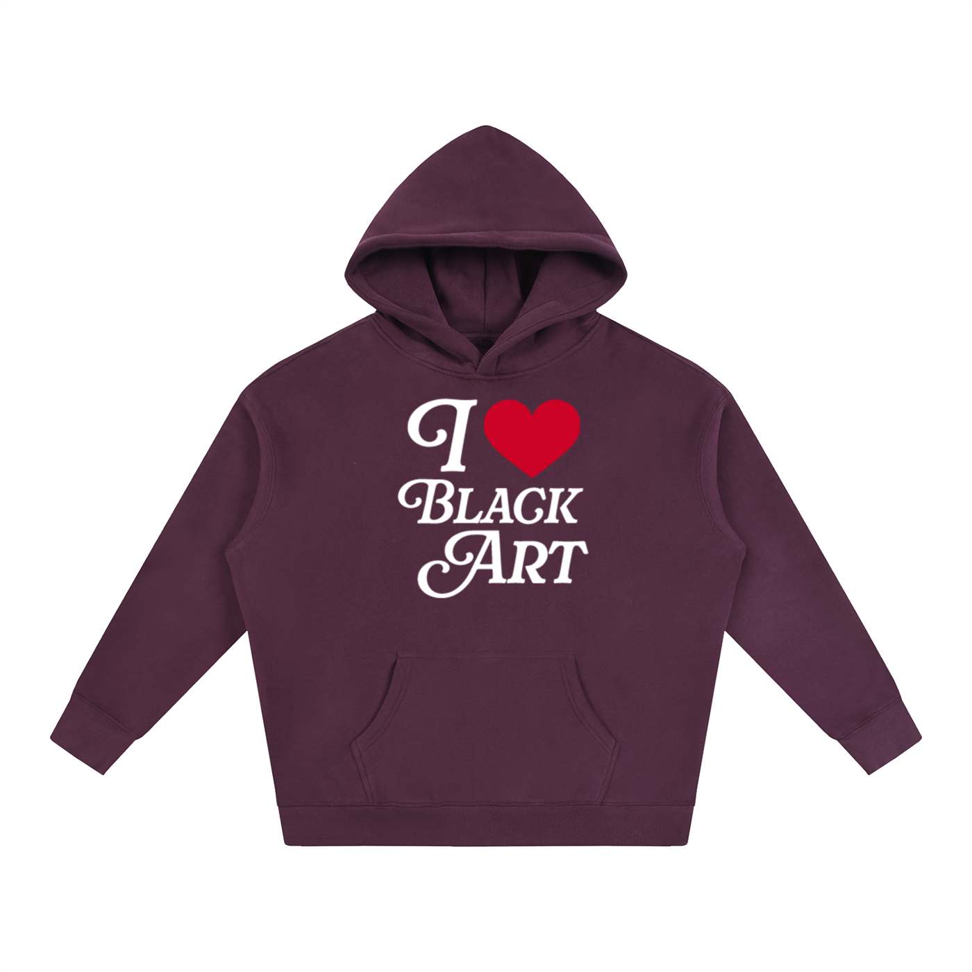 Purcell House “I <3 Black Art” Oversize Fleeced Hoodie